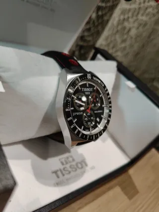 Reloj Tissot Cronógrafo Negro/Plateado