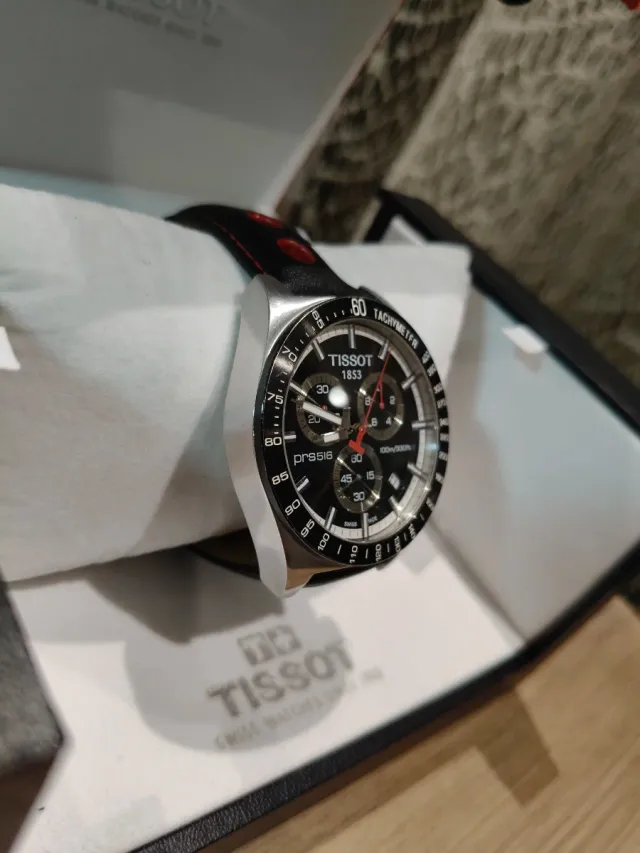 Reloj Tissot Cronógrafo Negro/Plateado