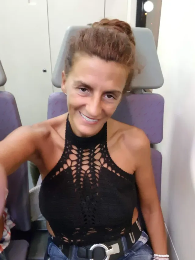 Top negro crochet halter