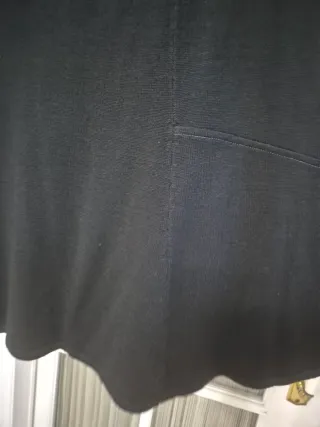 Falda de punto negra