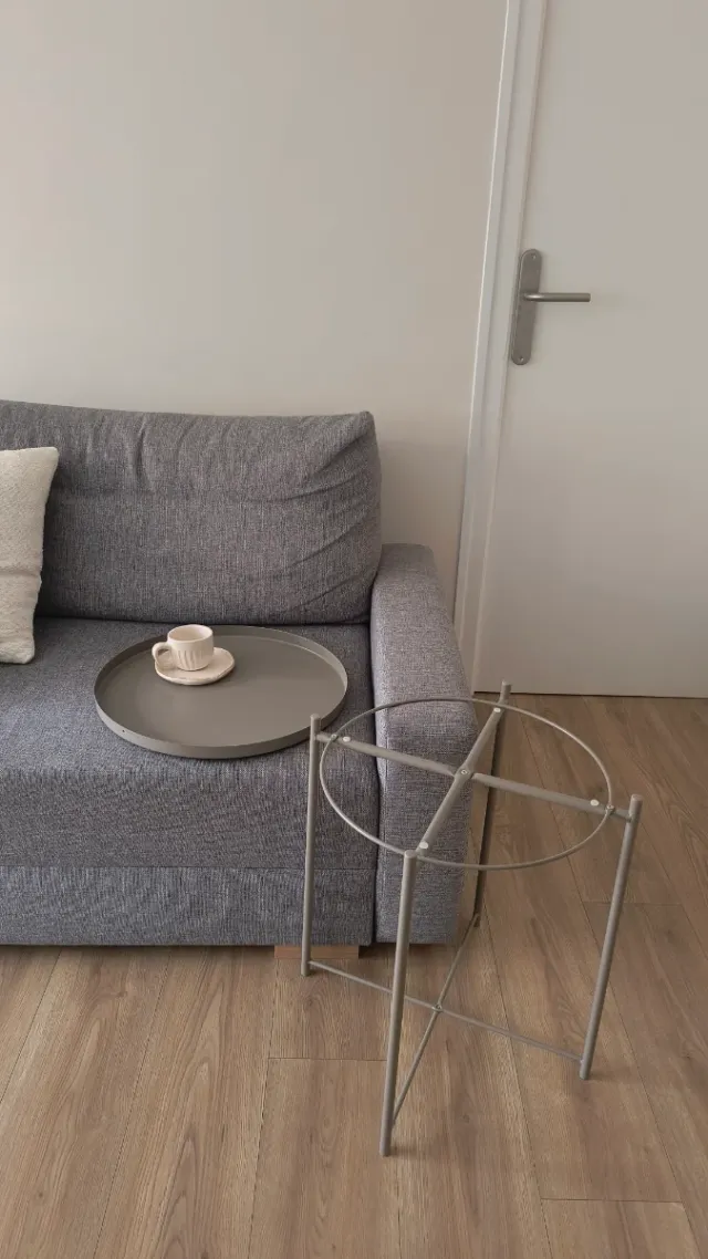 Tavolino/vassoio Gladom Ikea grigio beige