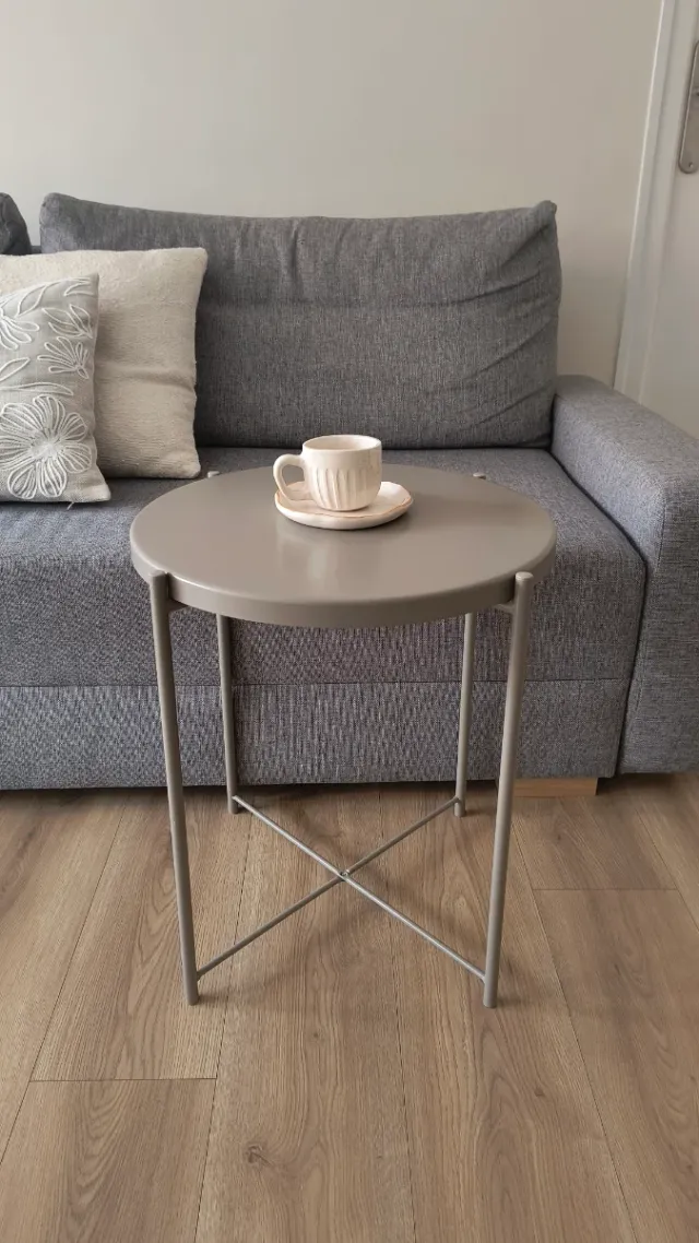 Tavolino/vassoio Gladom Ikea grigio beige