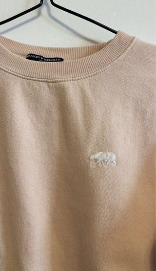 Sudadera Brandy Melville rosa oso talla única