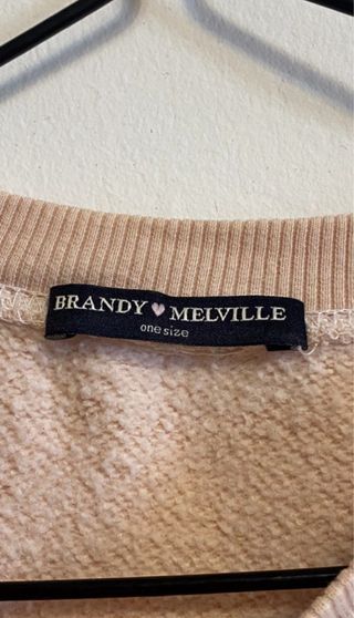 Sudadera Brandy Melville rosa oso talla única
