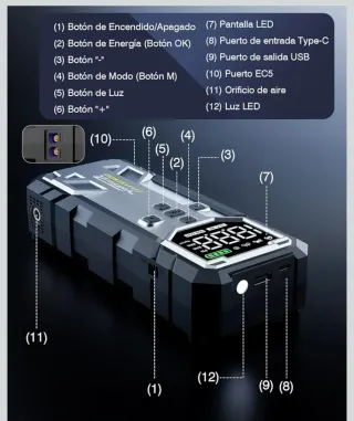 Arrancador Coche y Powerbank Nuevo
