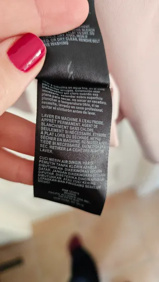 Gabardina Bebe rosa claro