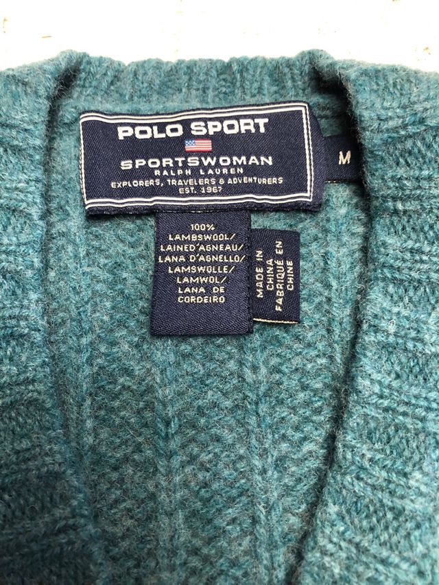 Chaleco Polo Sport Verde Talla S