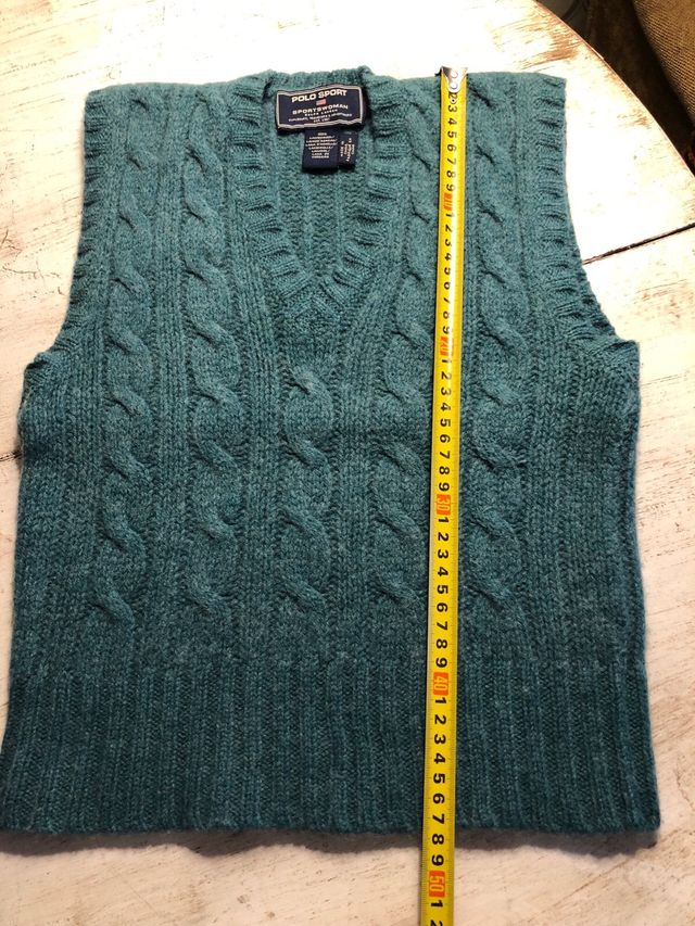 Chaleco Polo Sport Verde Talla S