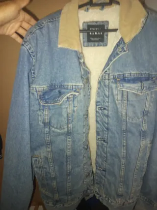 Chaqueta vaquera Zara forrada hombre