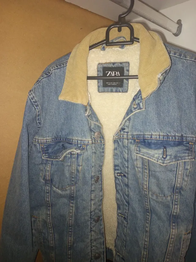 Chaqueta vaquera Zara forrada hombre