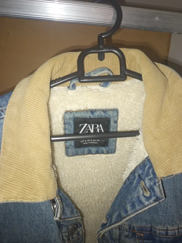 Chaqueta vaquera Zara forrada hombre