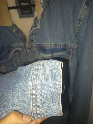 Chaqueta vaquera Zara forrada hombre