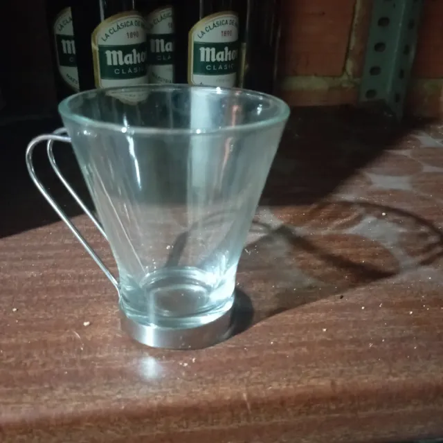 Tazas de cristal para café con leche