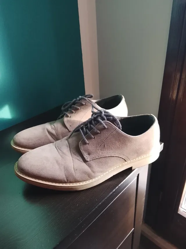 Scarpe uomo eleganti casual beige/grigie