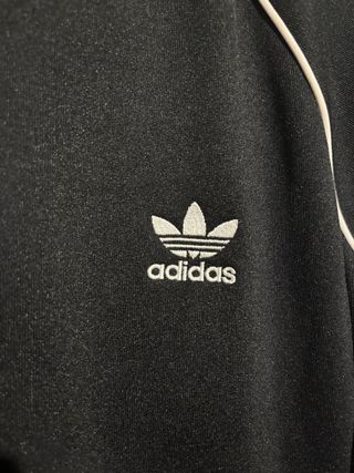 Chaqueta Bomber Adidas Negra y Blanca Hombre