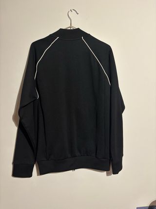 Chaqueta Bomber Adidas Negra y Blanca Hombre