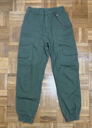 Pantalones cargo militares verdes