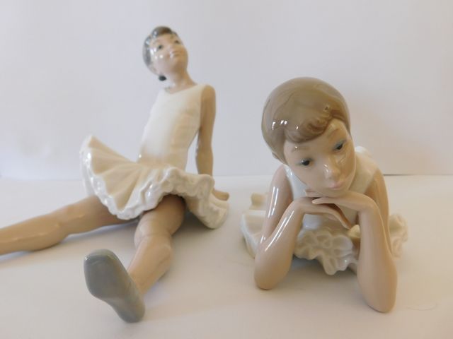 Lote 2 Bailarinas NAO by Lladró Porcelana
