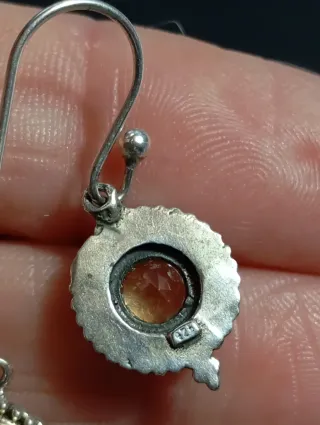 Pendientes Plata Ley Citrino