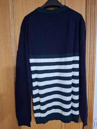 Jersey Pedro del Hierro T.XL Azúl Marin-Verd NUEVO