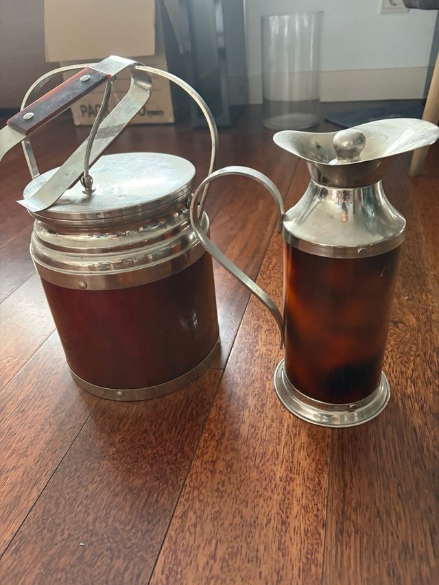 Juego Vintage Cubitera y Jarra Años 60/70