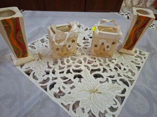 Addobbi Natalizi Ceramica e Tessuto