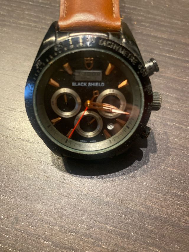 Orologio BLACK SHIELD Nero e Marrone