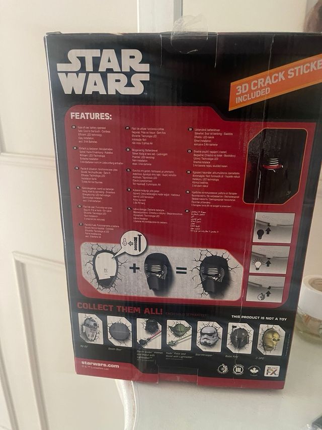 Máscara Star Wars Kylo Ren LED Deco Light. estreno