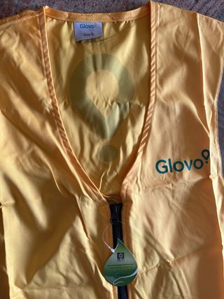 Gilet Glovo giallo taglia L nuovo