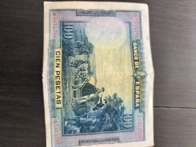 Billetes antiguos españoles 100/50/25 pesetas
