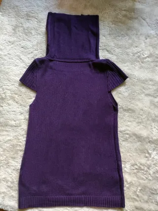 Jersey morado largo abalorios