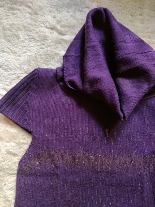 Jersey morado largo abalorios