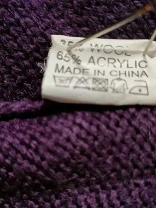 Jersey morado largo abalorios