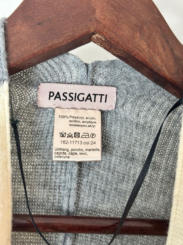 Poncho PASSIGATTI multicolor talla única