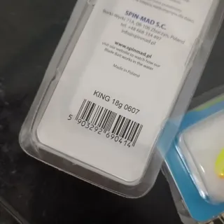 Cuchara pesca SpinMad Blade Bait 18g.