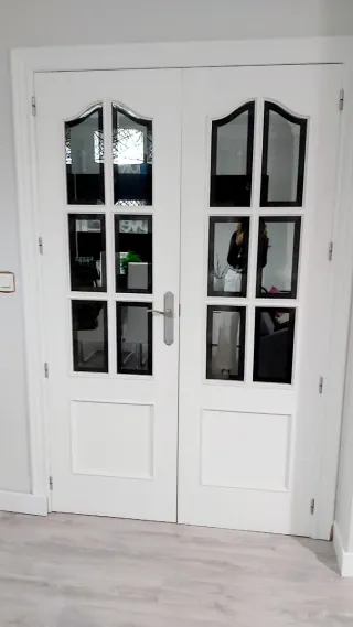 Puertas de interior madera lacada blanco