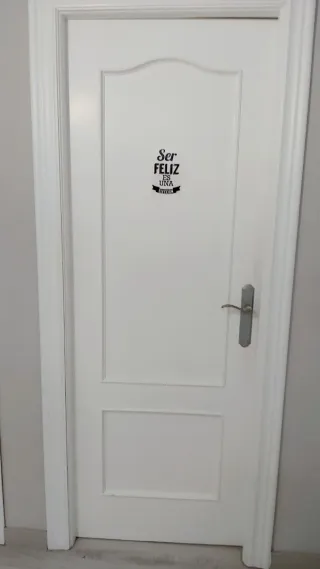 Puertas de interior madera lacada blanco