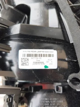 Faro Mini F60 Rear Lamp RH ECE HIGH