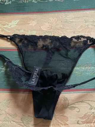 Slip perizoma La Perla pizzo nero