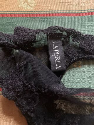 Slip perizoma La Perla pizzo nero