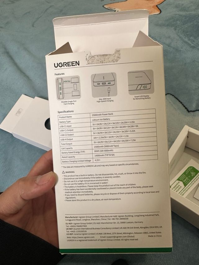 UGREEN Power Bank 145W 25000mAh