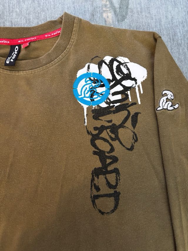 Camiseta EL NIÑO manga larga verde Talla L