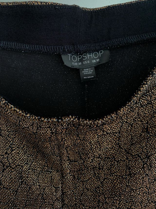 Mallas Topshop doradas efecto serpiente