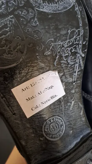 Scarpe donna vera pelle nere tg 40