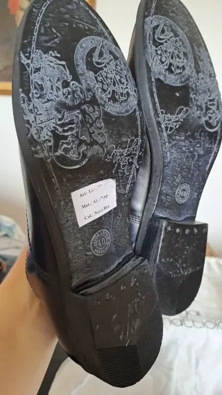 Scarpe donna vera pelle nere tg 40