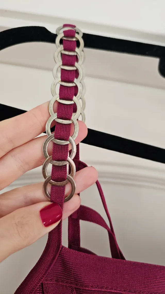 Vestido Lipsy London Burdeos Talla M