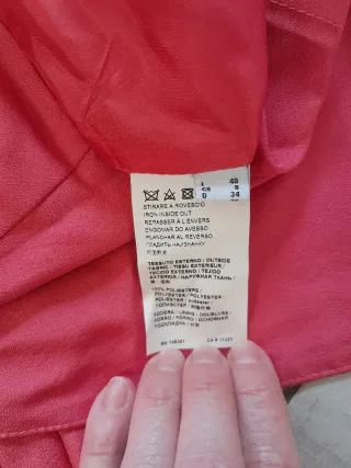 Top Pinko Rosa Maniche a Sbuffo