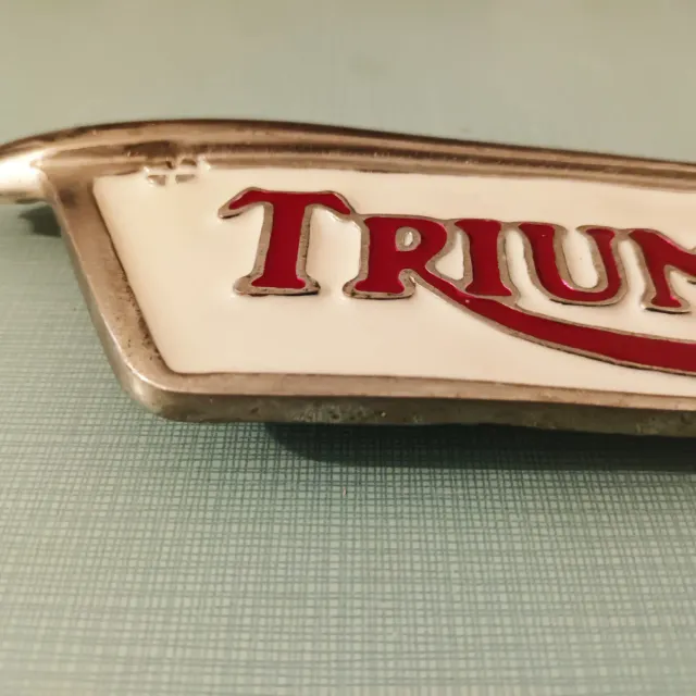 Fibbia per pantaloni Triumph Cromata smaltata