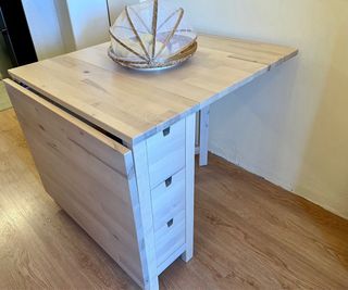 Tavolo Pieghevole in Legno Massello di Betulla Ikea Norden