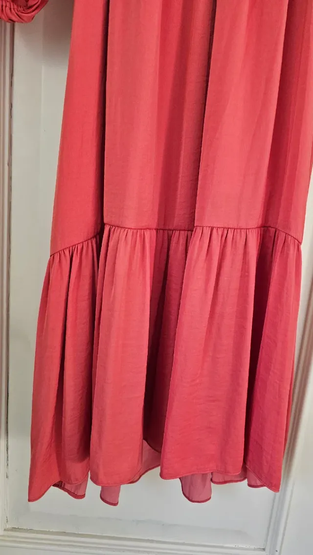Vestido Midi Forever New Coral Claro